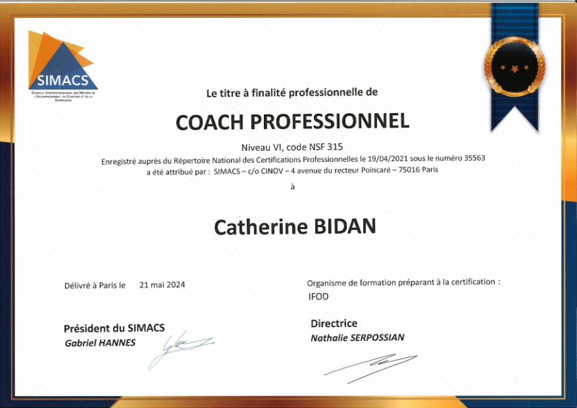 photo diplome 4 C Bidan Consulting