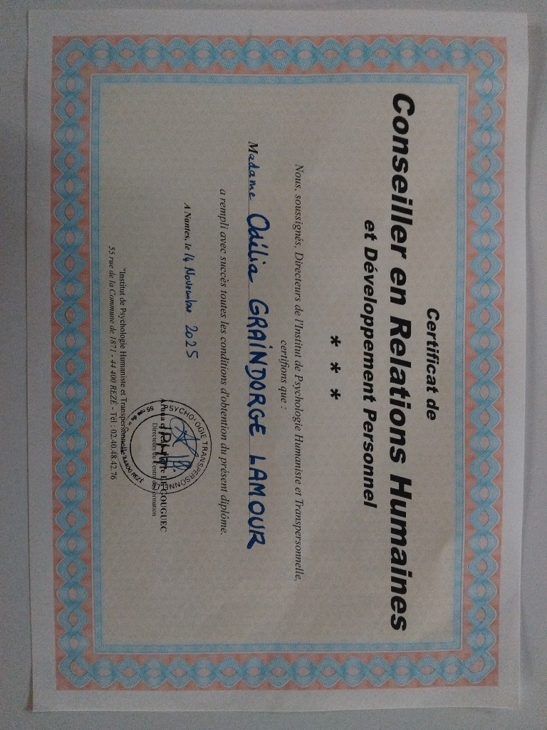 photo diplome ODÉLIA 