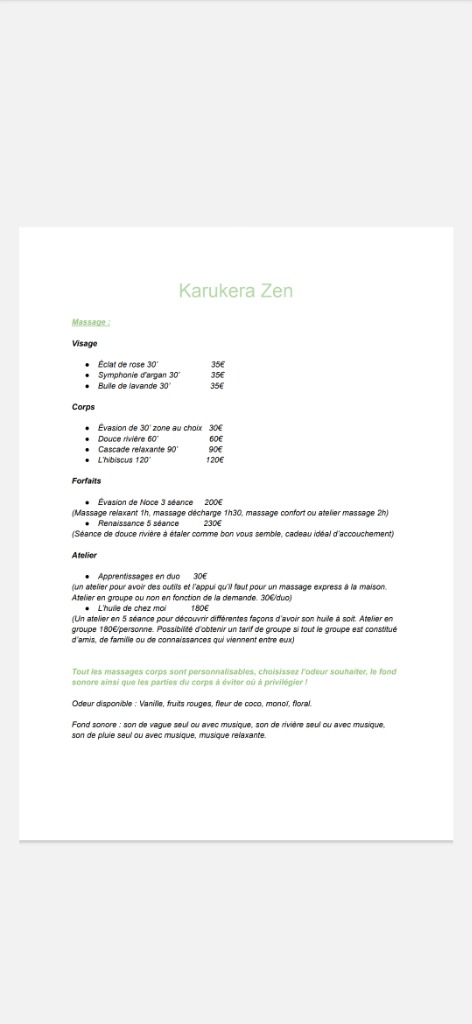 photo activite Karukera Zen 