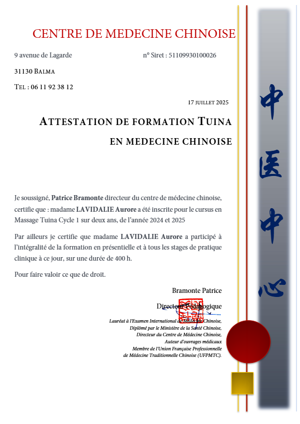 photo diplome Aurore Lavidalie 