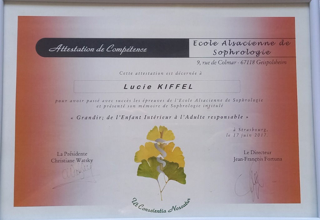 photo diplome Lucie TEDONE