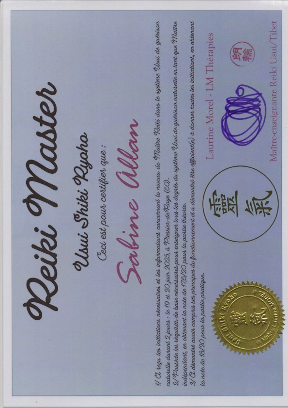 photo diplome Sabine ALLAN