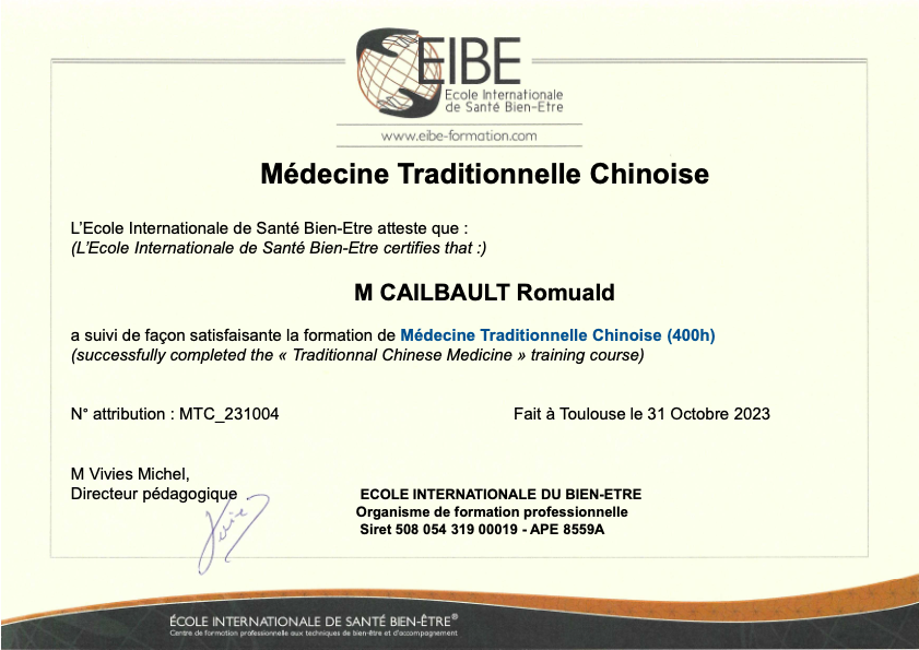 photo diplome Romuald CAILBAULT