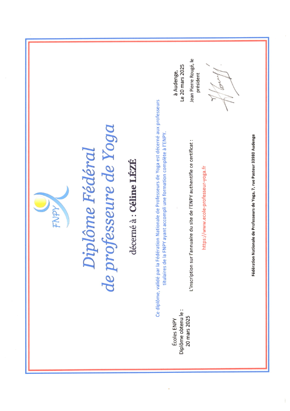 photo diplome Celine Verschuère-Lézé