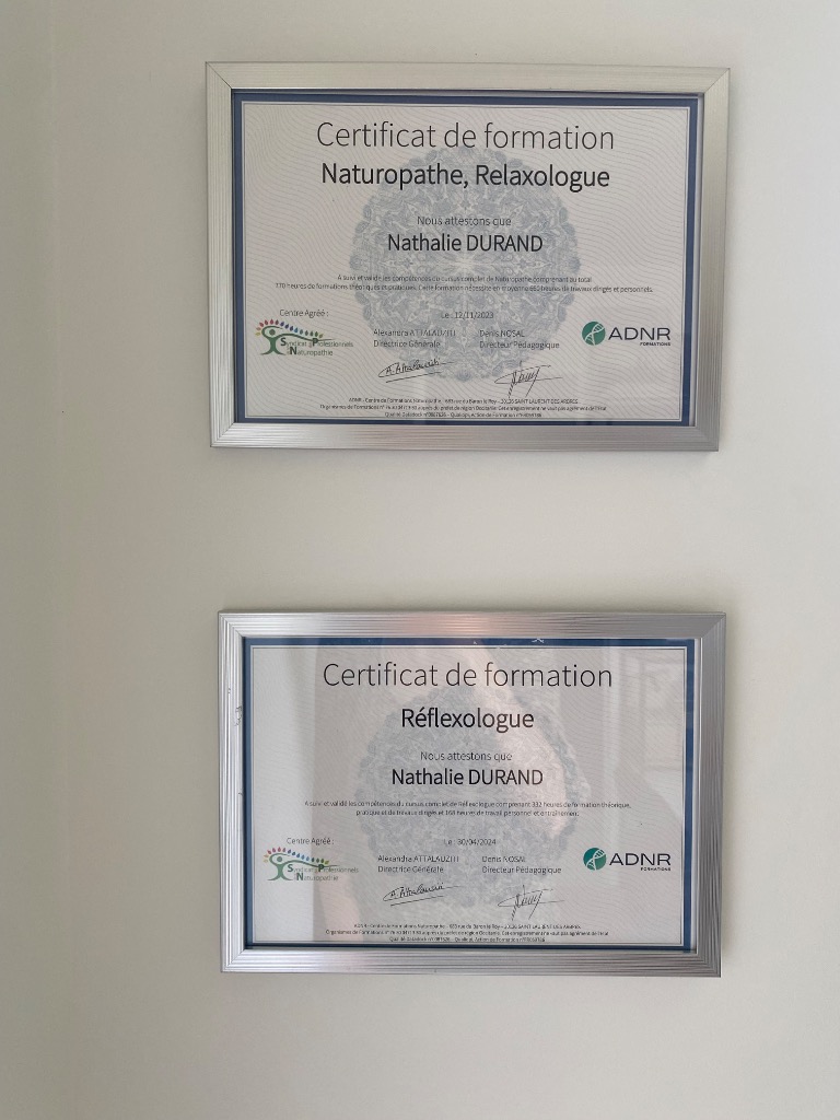 photo diplome Nathalie Durand - O’Naturo