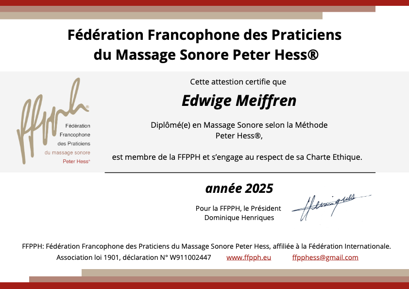 photo diplome Harmony sens