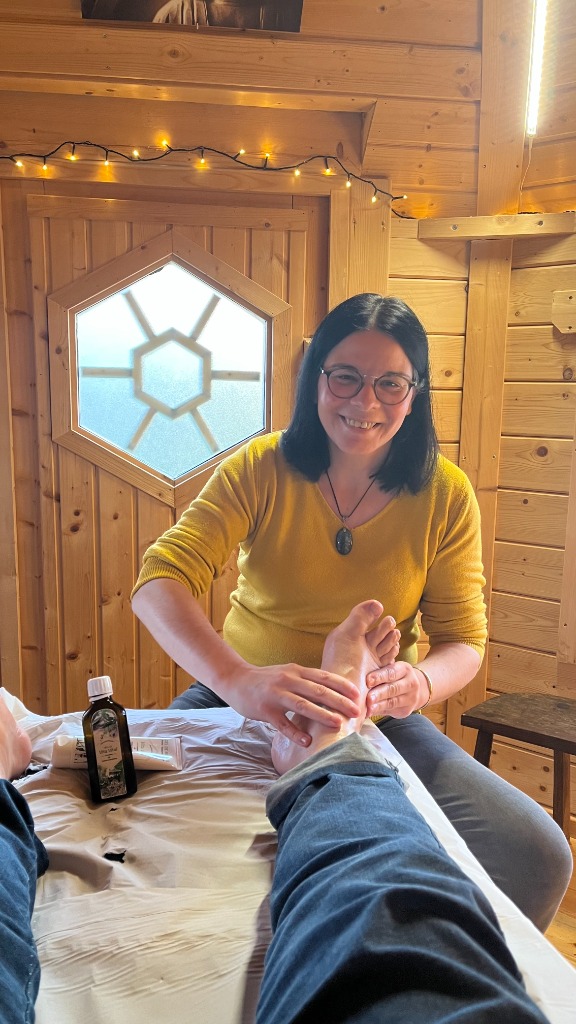 photo seance Florence Zubko Réflexologue