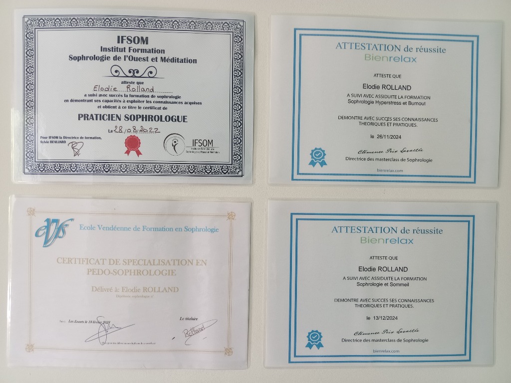 photo diplome ELO SOPHROLOGIE