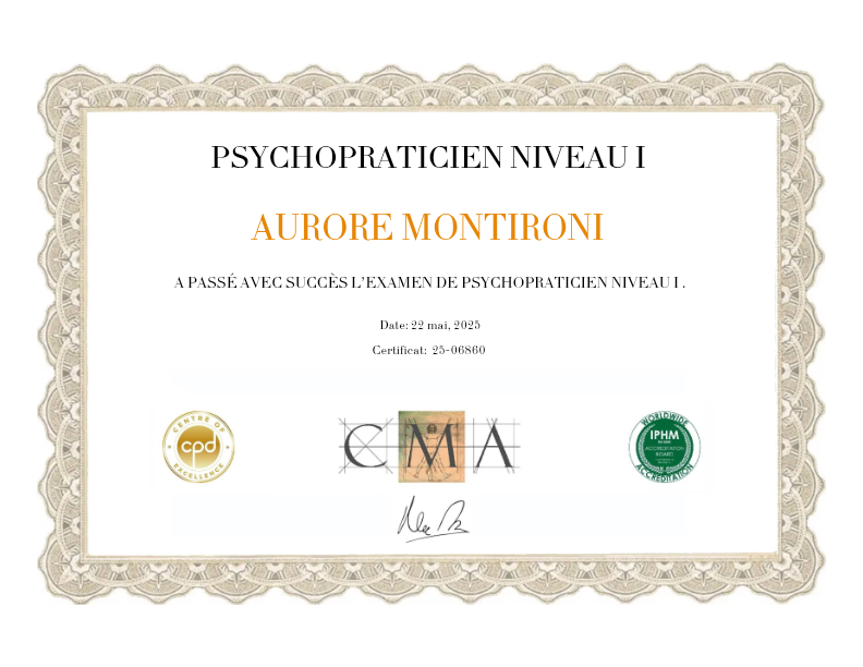 photo diplome Aurore Montironi