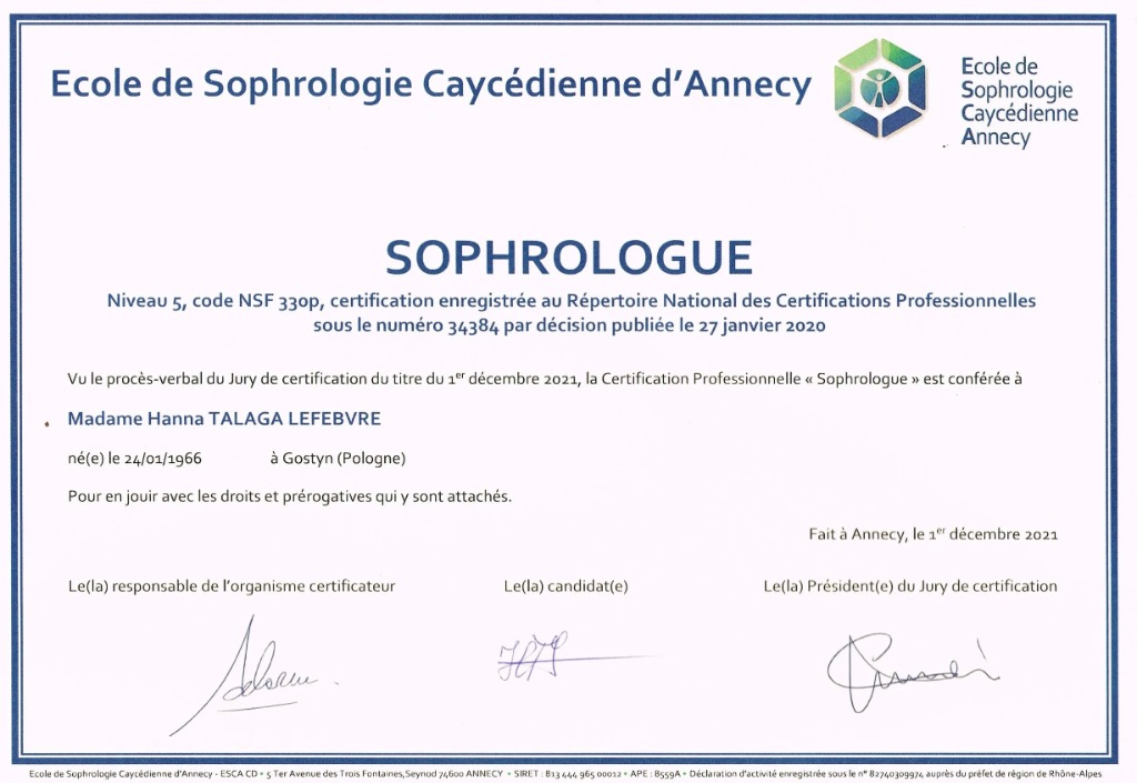 photo diplome HARMONIE TOTALE