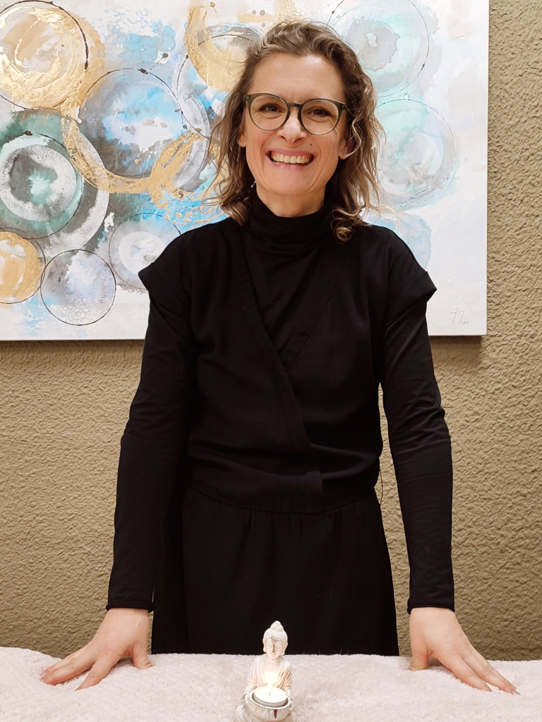 photo portrait Laure Le Bonheur en Massage