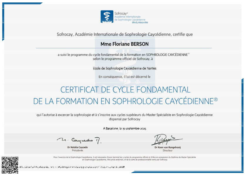 photo diplome Floriane Berson