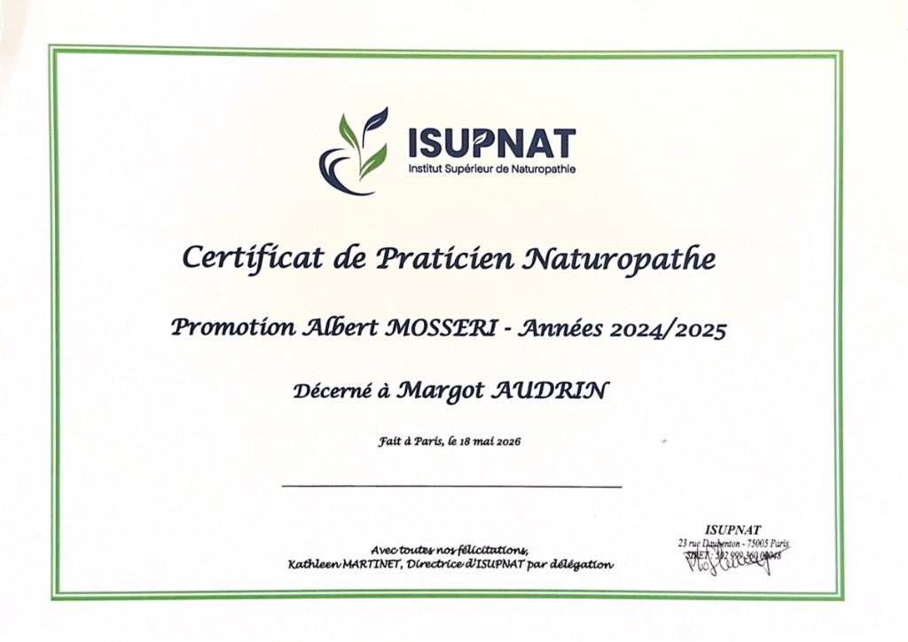 photo diplome Margot Audrin