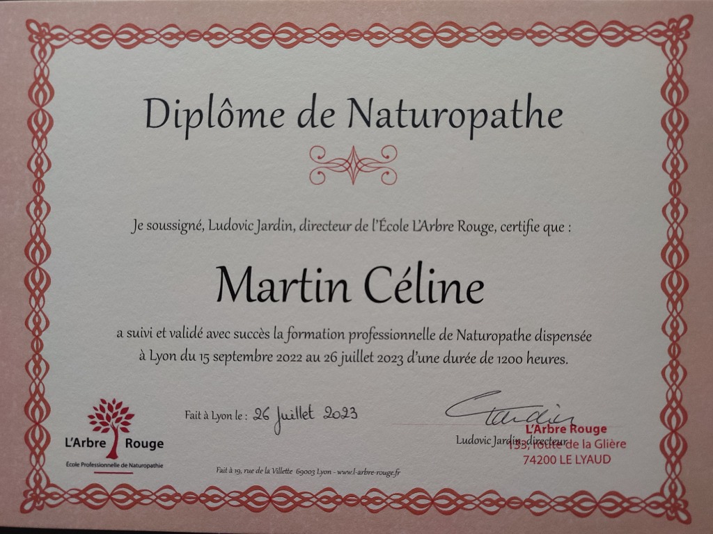 photo diplome Céline REYNAUD MARTIN