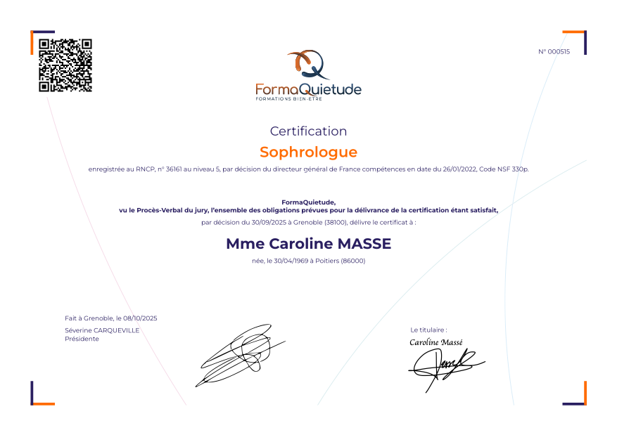 photo diplome Caroline Massé 