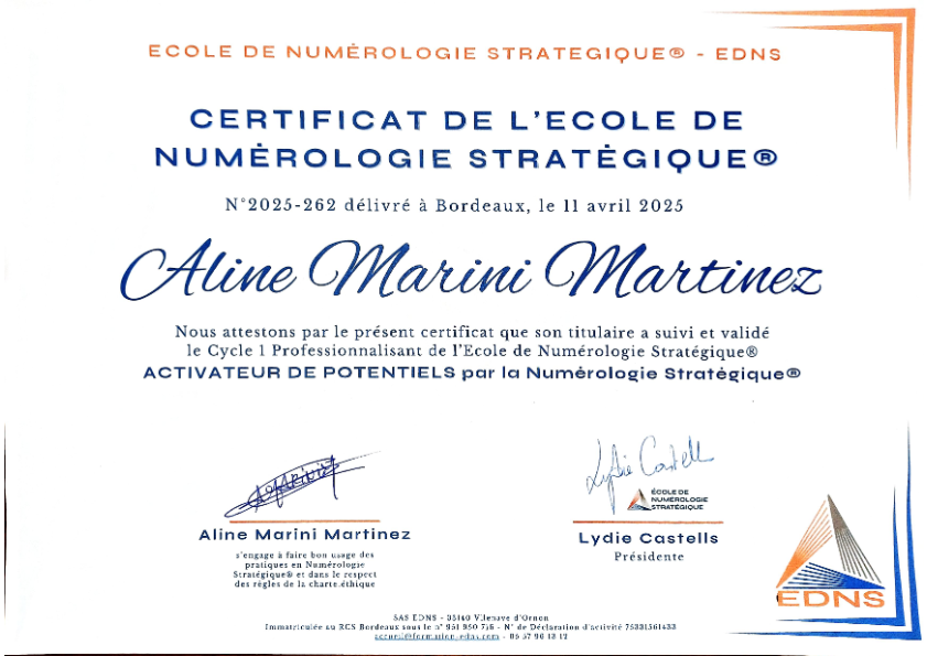 photo diplome KYOKA HARMONIE