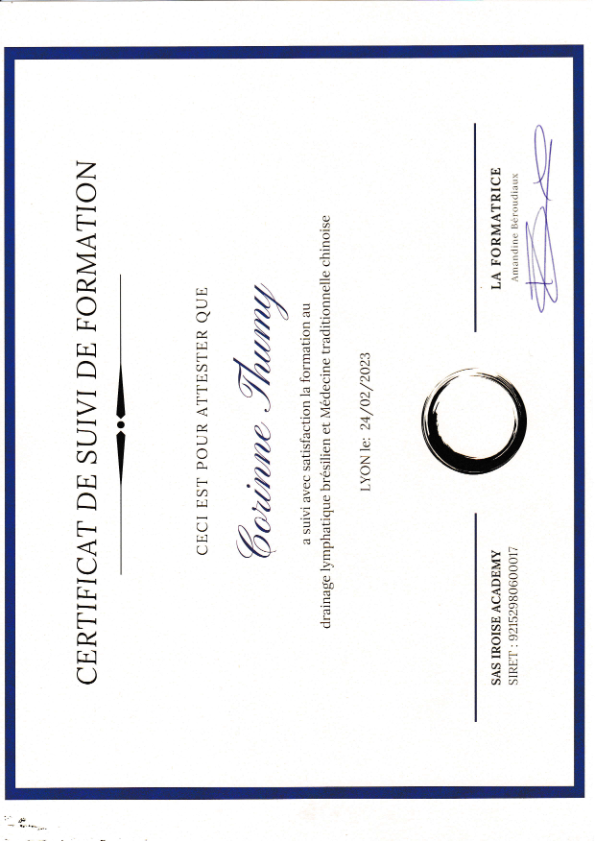 photo diplome Coco Energies