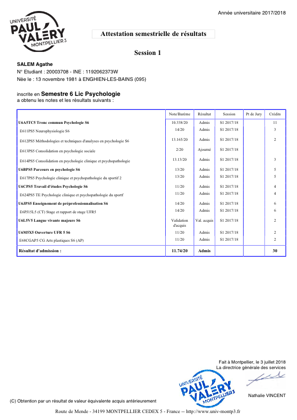 photo diplome Adeline Scarabée