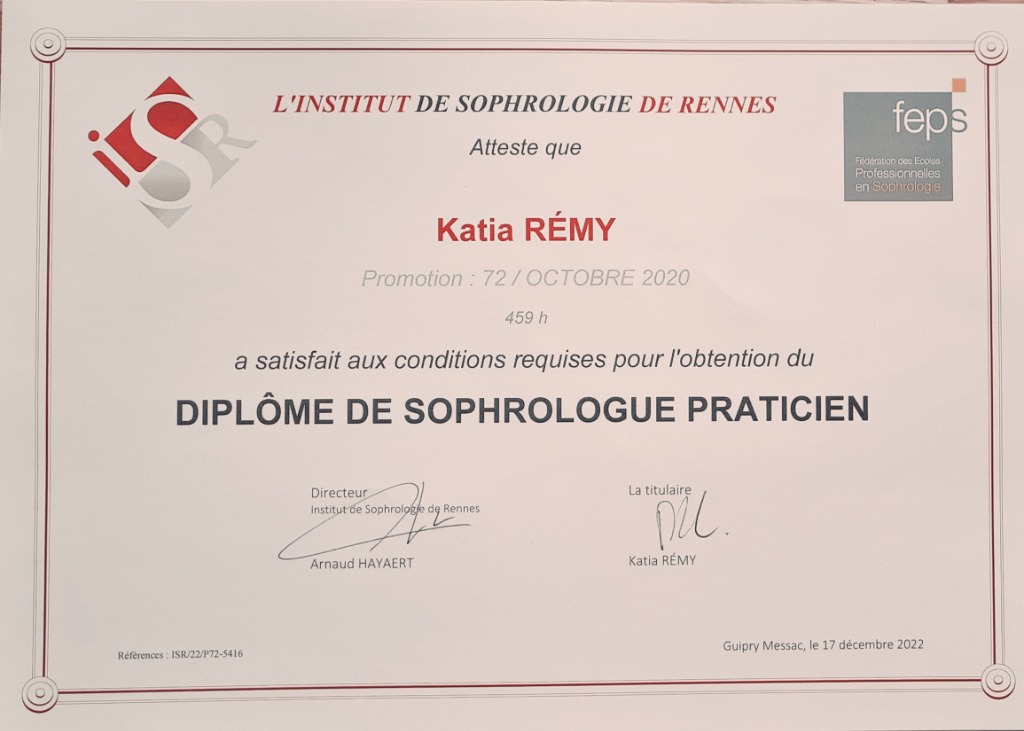 photo diplome Katia Rémy