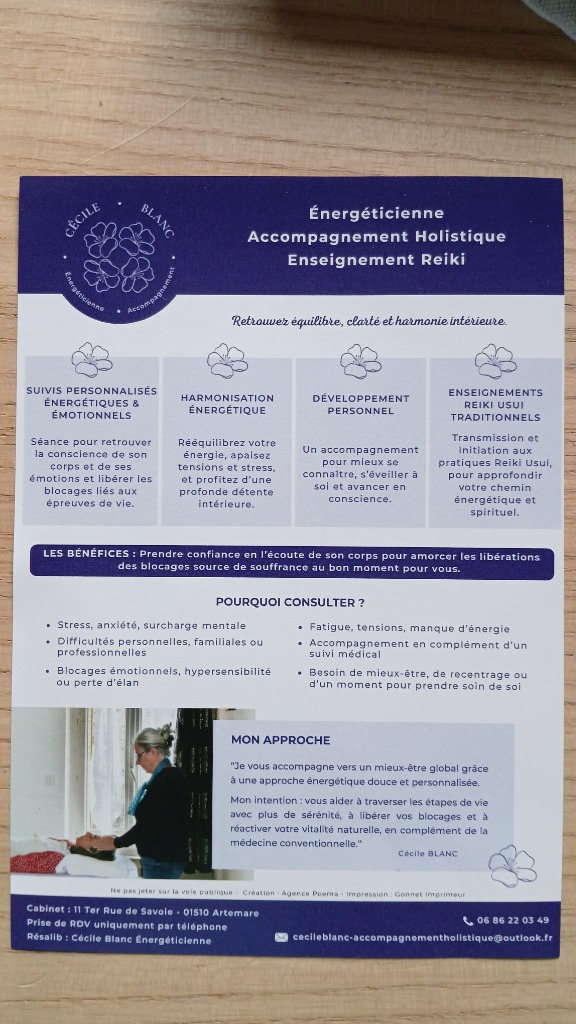 photo seance Cécile BLANC