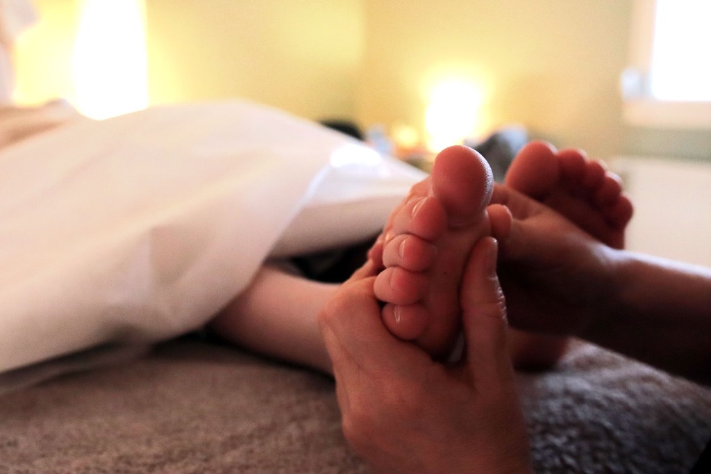 photo seance Céline Réflexologue 