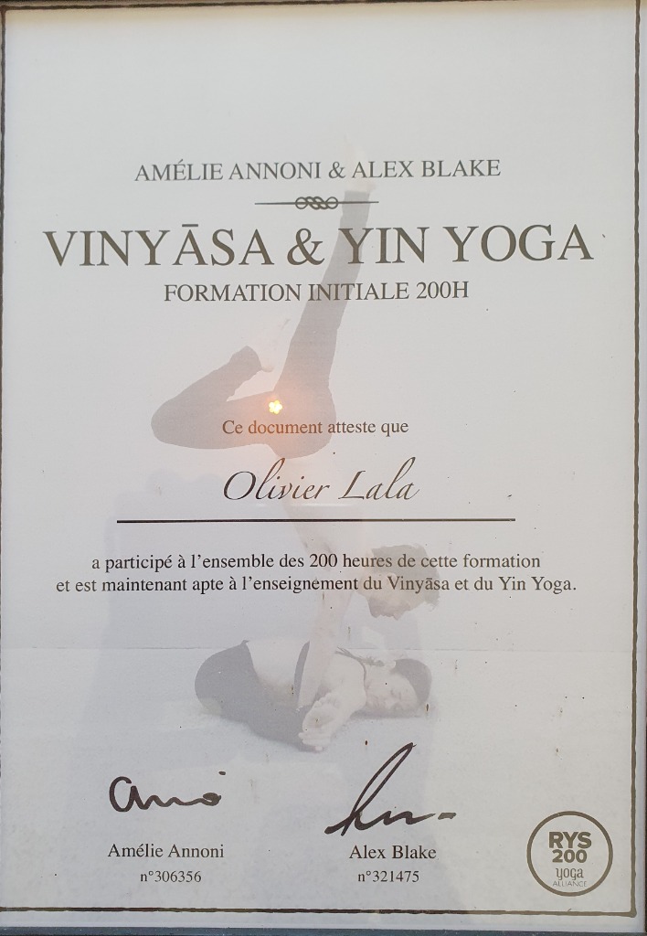 photo diplome Olivier Lala