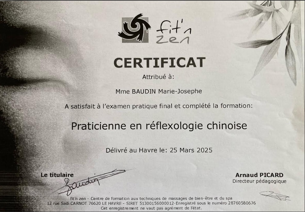 photo diplome Marie-Josèphe Baudin