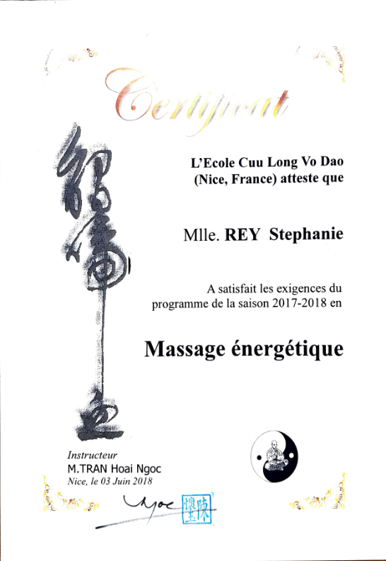 photo diplome Stéphanie Rey