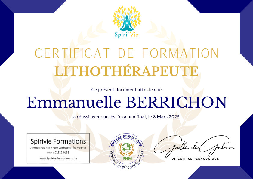 photo diplome  Berrichon Emmanuelle