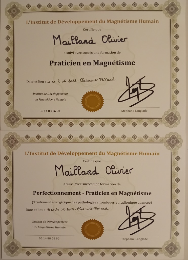 photo diplome Olivier Maillard 