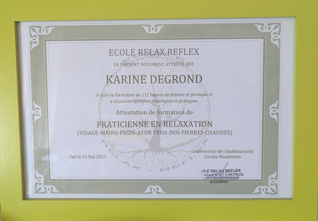 photo diplome Karine degrond