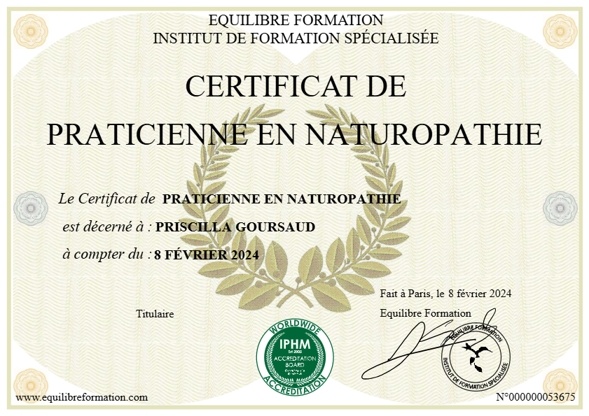 photo diplome Priscilla GOURSAUD