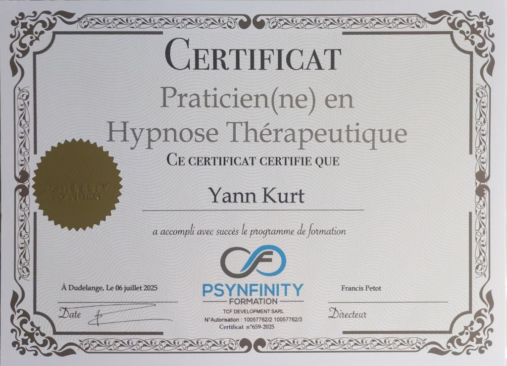 photo diplome YANN KURT