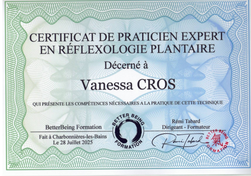 photo diplome Vanessa Cros