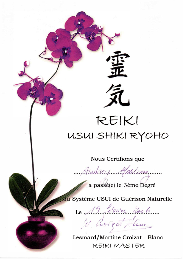 photo diplome Audrey Martinez