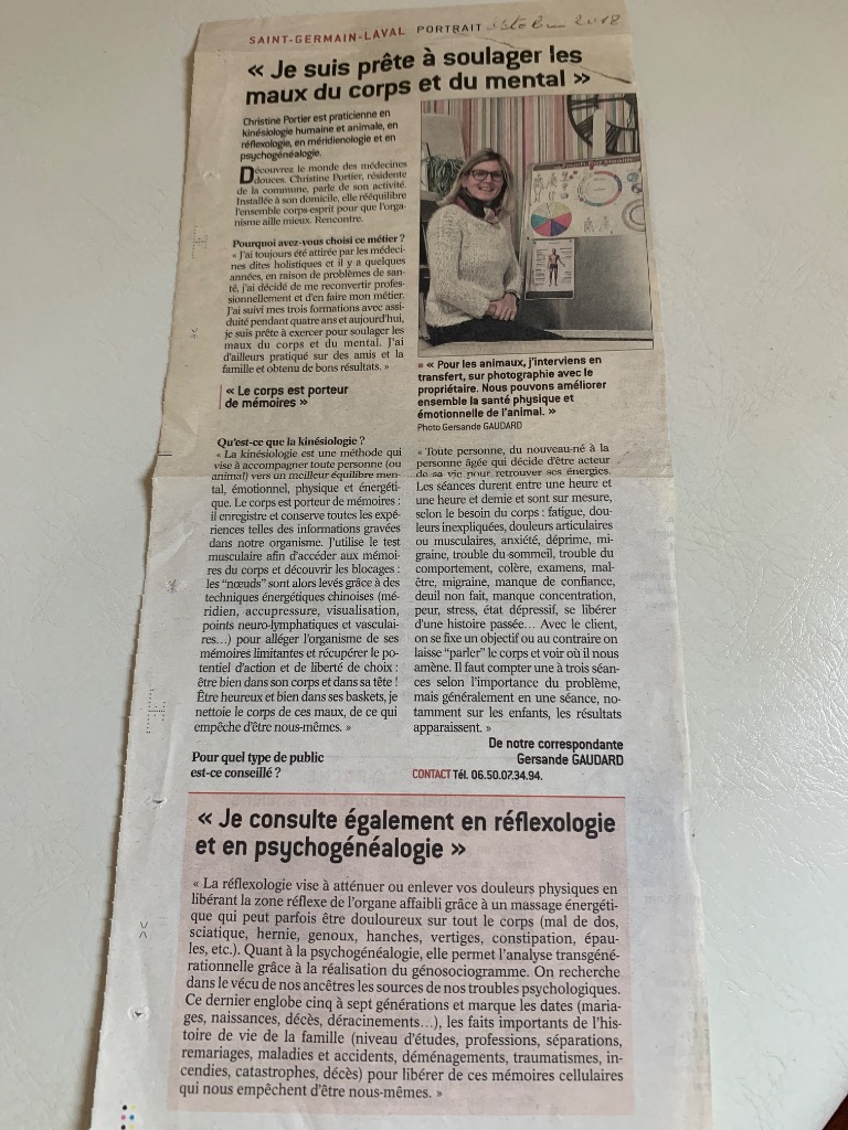 photo activite Christine PORTIER