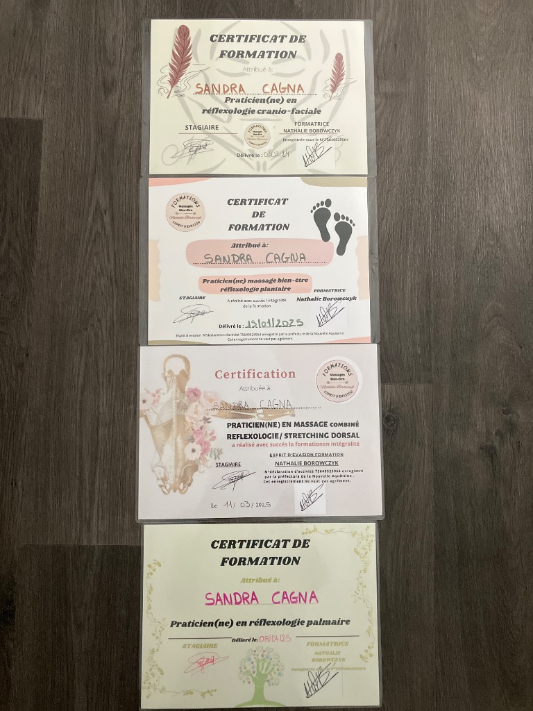 photo diplome Sandra Cagna