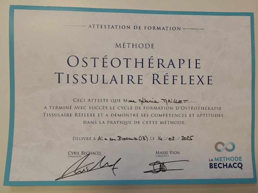 photo diplome Mélanie Maillet, Graphoflex Bagnols sur Cèze