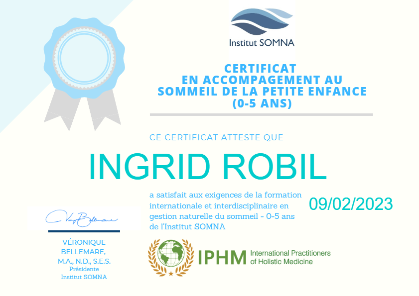 photo diplome INGRID ROBIL