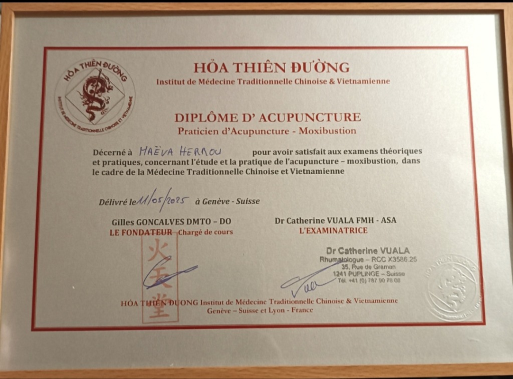 photo diplome Maëva Herrou 