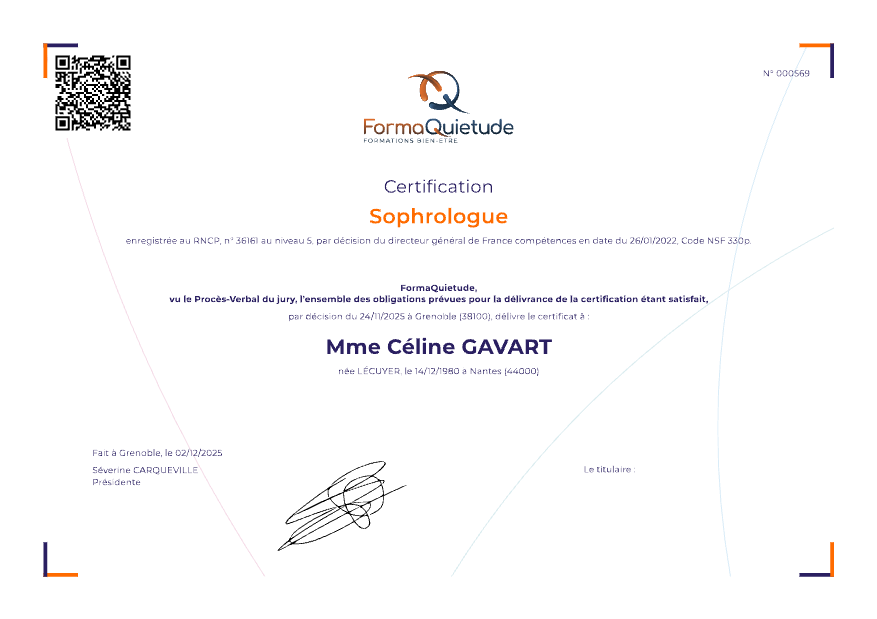 photo diplome Céline GAVART