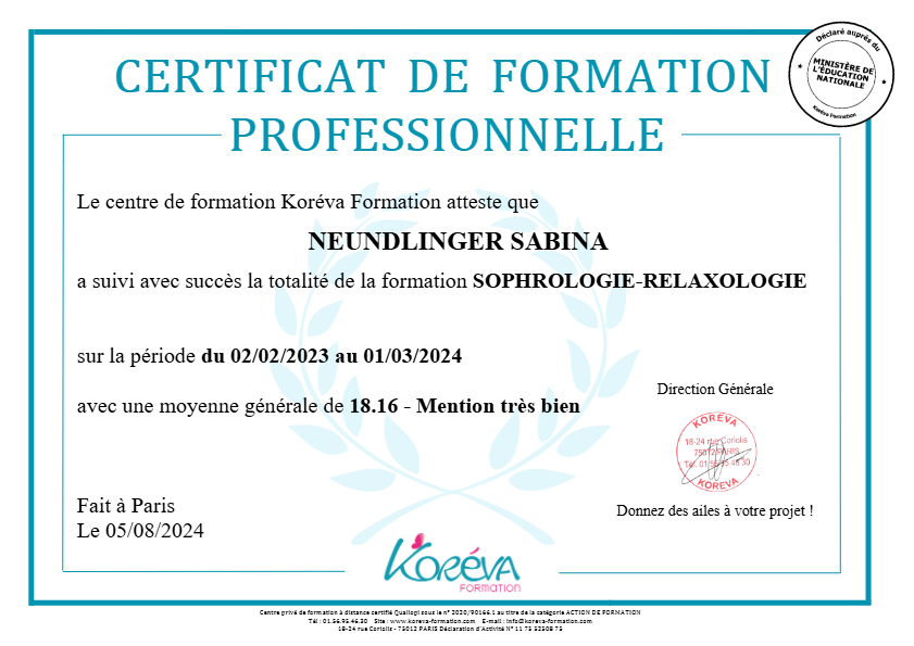 photo diplome Kyma Soins