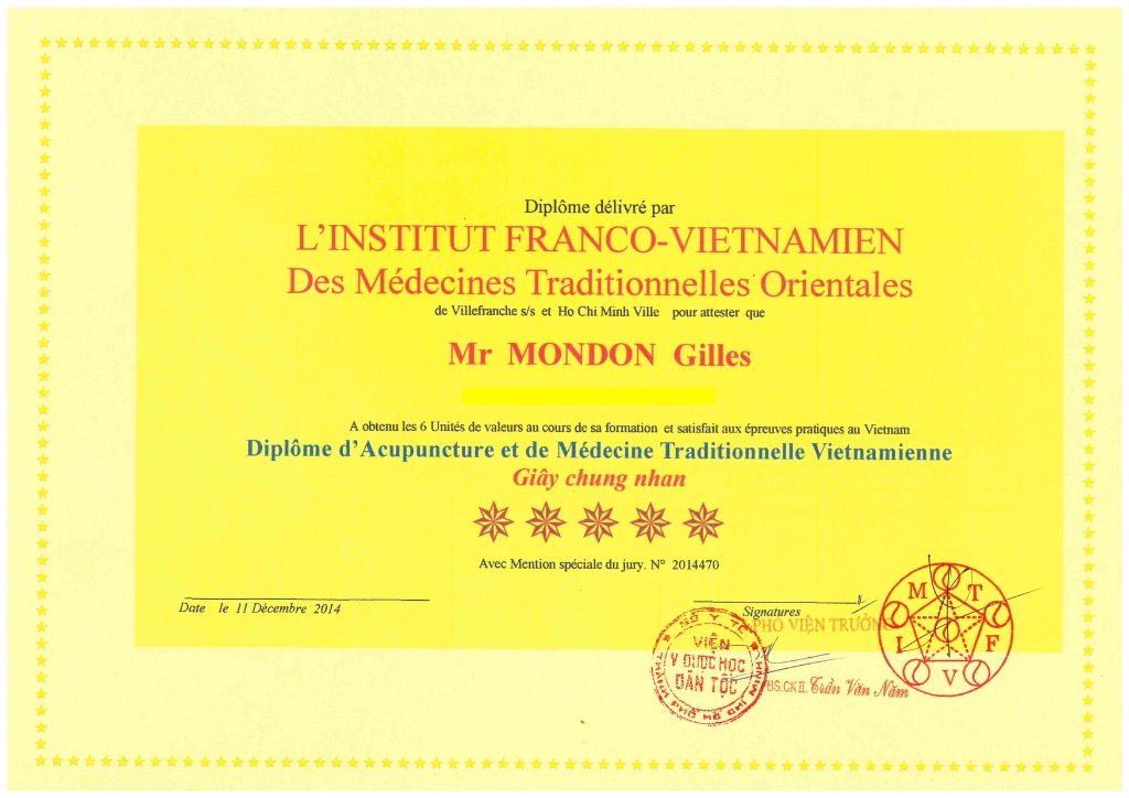 photo diplome Gilles Mondon Énergéticien