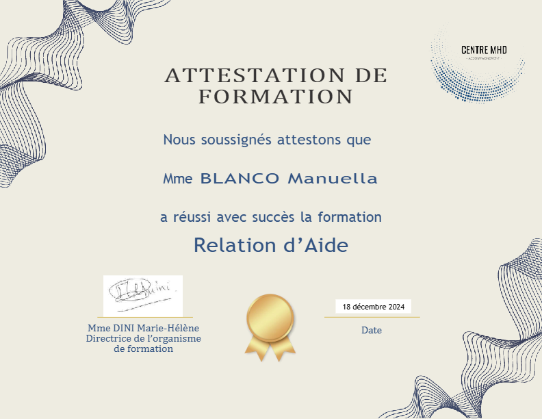 photo diplome Blanco Manuella