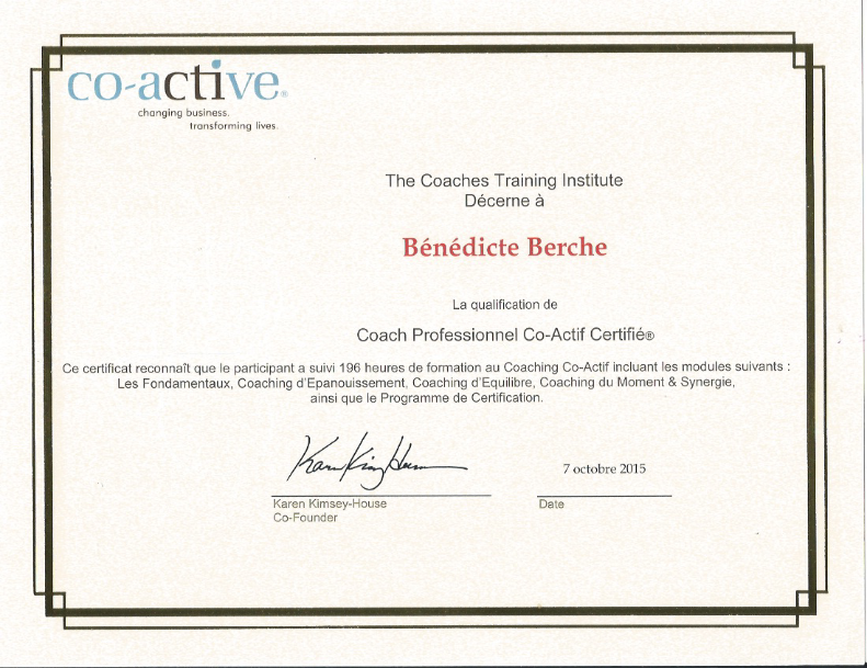 photo diplome Bénédicte Berche