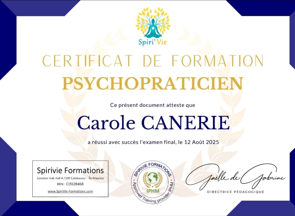 photo diplome Carole Canerie