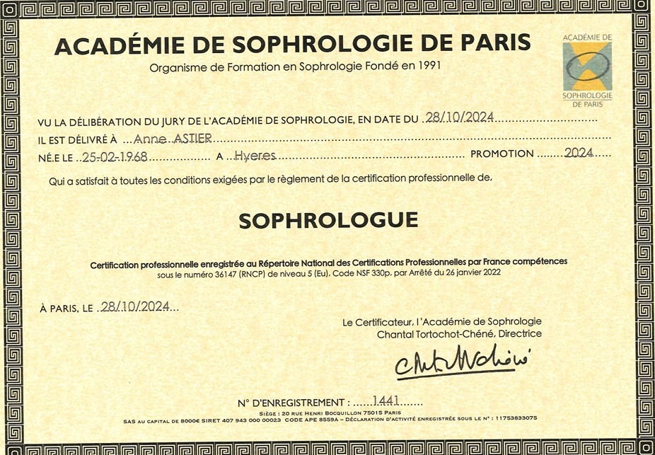 photo diplome Anne SEGURA