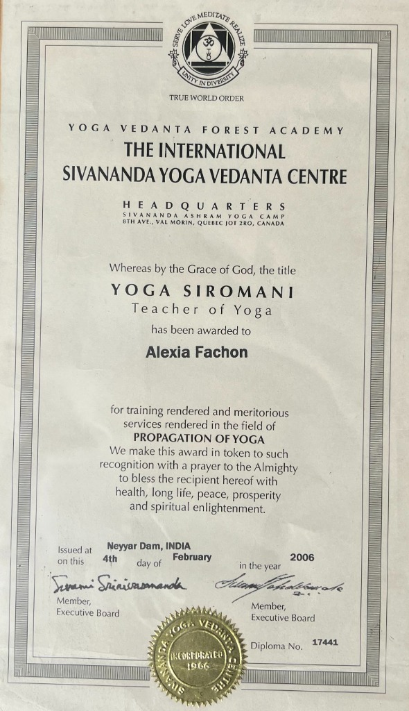 photo diplome PURE Experience 