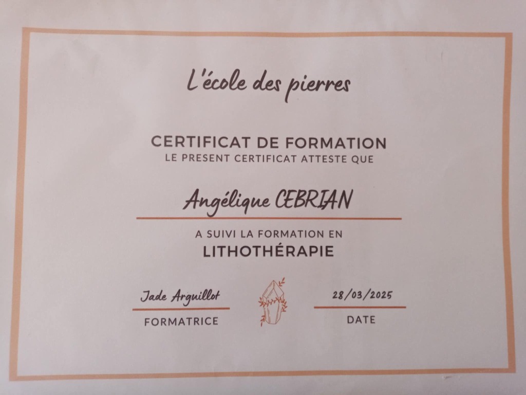 photo diplome Saphyr de Lune