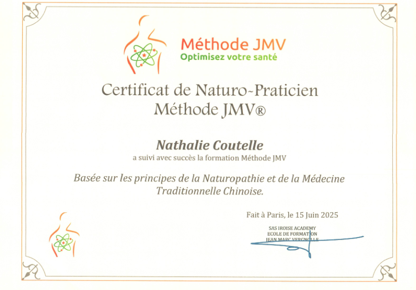 photo diplome Nathalie coutelle